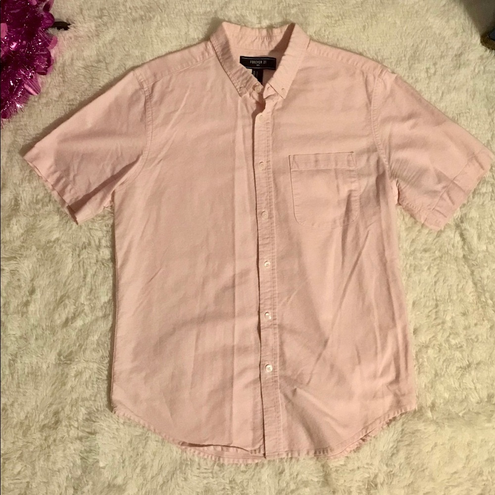 Forever 21 Men pink shirt